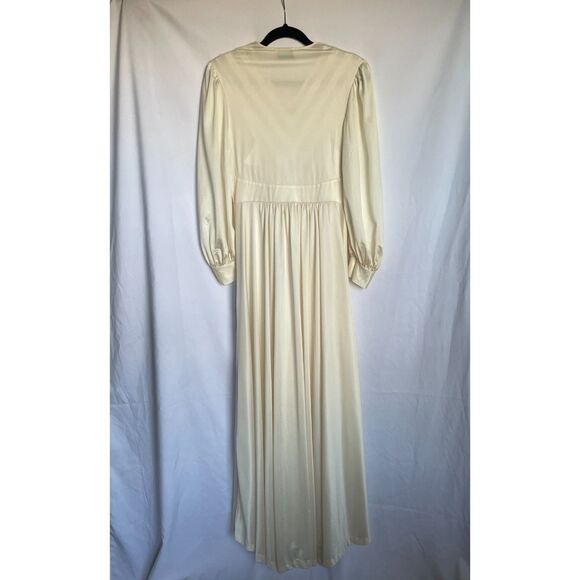 Vintage Lily of France Two Piece Nightgown Set Long Dress and Robe with Lace - Picture 7 of 12